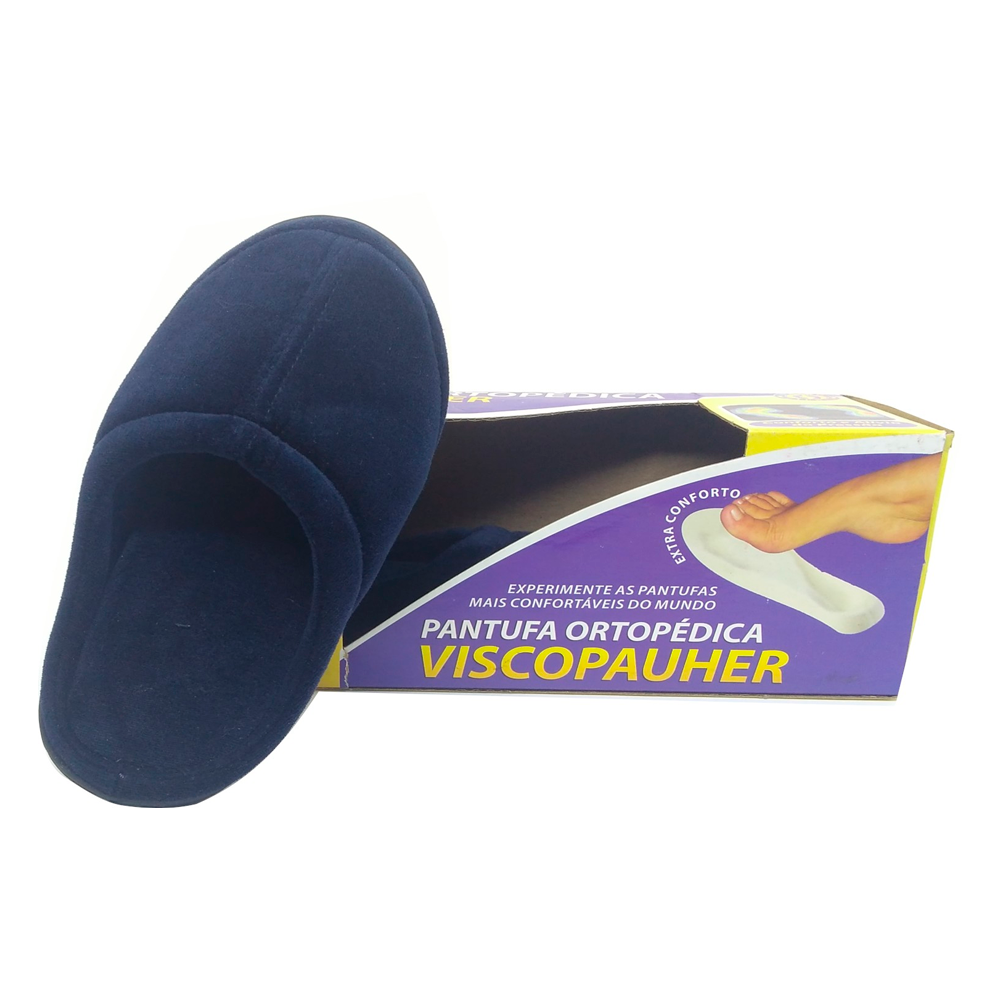 Pantufa Ortopedica Viscopauher Ortho Pauher P Azul Santa Apol Nia