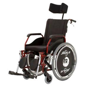 Cadeira Rodas Agile Reclinavel Pneu Inflavel Jaguaribe 44 VINHO 