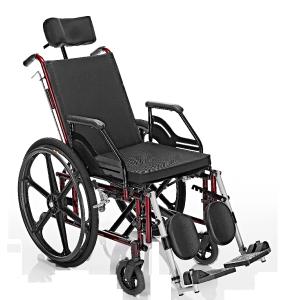 Cadeira Rodas Tetra Reclinavel Pneu Inflavel Prolife 44 VINHO 1000404