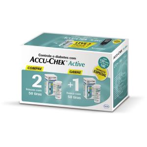 Accu Chek Active Kit Com 160 Tiras Roche Sem Chip