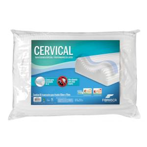 Travesseiro Cervical Latex Lavavel Fibrasca