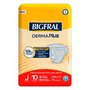 Fralda Derma Plus 10 Unidades Bigfral