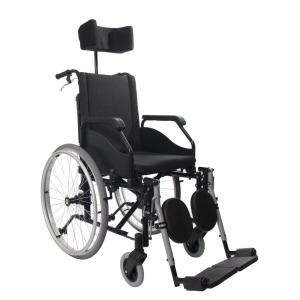 Cadeira Rodas Fit Reclinavel Pneu Antifuro Raiada Aluminio Jaguaribe 40 PRETO 