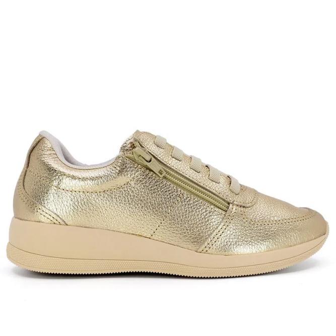 Tenis Arcoflex Dourado Com Ziper  Usaflex Aj1202 PRATA VELH 39 